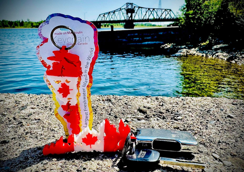 Manitoulin Island Key Chain Special Edition Canada Day